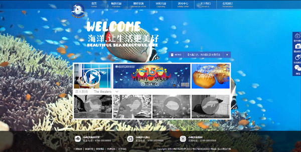 智慧平台搭建：小梅沙网站官网设计改版！