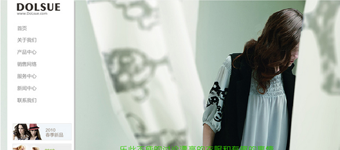 网站设计开发：多苏服饰女装品牌网站开发设计